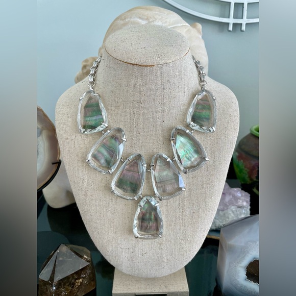 Kendra Scott Jewelry - NWT- Harlow irridescent dark mother of pearl   Necklace.  Stunning statement!